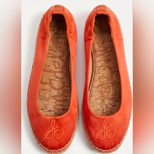 Sam Edelman Satin Ballet  Flats Espadrille - size 8